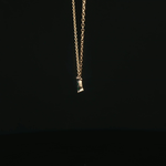 Load image into Gallery viewer, Yellow Gold Chain Necklace with Round Emerald Cluster