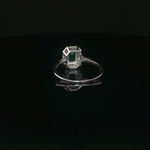 Load image into Gallery viewer, White Gold Emerald Ring with Emerald &amp; Diamond