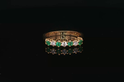 14ct Emerald and Diamond Yellow Gold Ring