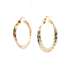 Load image into Gallery viewer, Twisted Yellow Gold Hoop Earrings