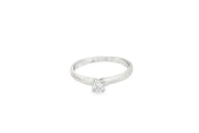 18ct White Gold Engagement Ring with Diamond