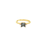 Load image into Gallery viewer, 9ct Yellow Gold Ring with Square Fancy Black Diamond
