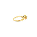 Load image into Gallery viewer, 9ct Yellow Gold Multistone Ring with Deep Blue Sapphires