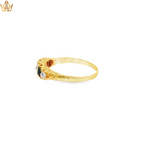 Load image into Gallery viewer, Yellow Gold Multistone Ring with Royal Blue Sapphire