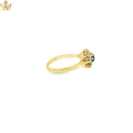 Load image into Gallery viewer, 18ct Gold Ring with Deep Blue Sapphire &amp; Diamonds