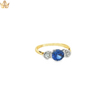 Load image into Gallery viewer, 9ct Gold Ring with Tanzanite &amp; Diamonds