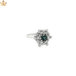 Load image into Gallery viewer, 18ct White Gold Cocktail Ring with Sapphire &amp; Diamonds