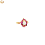 Load image into Gallery viewer, 9ct Gold Ring with Cabochon Opal &amp; Pink Tourmaline