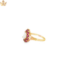 Load image into Gallery viewer, 9ct Gold Ring with Cabochon Opal &amp; Pink Tourmaline