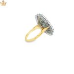 Load image into Gallery viewer, 18ct Gold Cocktail Ring with Oval Opal &amp; Diamonds
