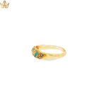 Load image into Gallery viewer, 15ct Gold Ring Featuring Turquoise &amp; Pearls
