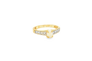 9ct Yellow Gold Ring with Oval Opal Cabochon
