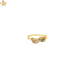 Load image into Gallery viewer, 18ct Gold Ring with Pearls and Round Cut Diamond