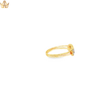 Load image into Gallery viewer, 18ct Gold Ring with Pearls and Round Cut Diamond