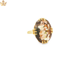 Load image into Gallery viewer, 9ct Gold Cocktail Ring with Smokey Quartz - Edinburgh 1972