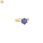 Load image into Gallery viewer, 9ct Gold Multi-Stone Ring with Tanzanite Cluster