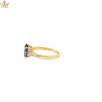 Load image into Gallery viewer, 9ct  Gold Ring with Oval Tanzanite and Accents