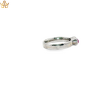 Load image into Gallery viewer, 18ct White Gold Ring with Oval Star Ruby