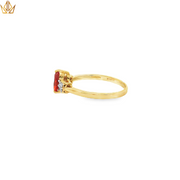 9ct Gold with Orange Spinel