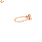 Load image into Gallery viewer, Rose Gold Solitaire Ring with Cushion Cut Morganite