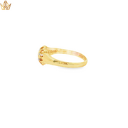 18ct Gold Multistone Ring with Round Brilliant Cut Diamonds