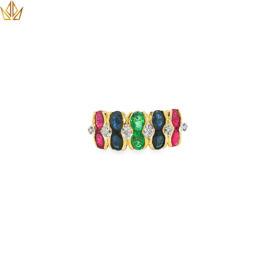 9ct Gold Multistone Ring