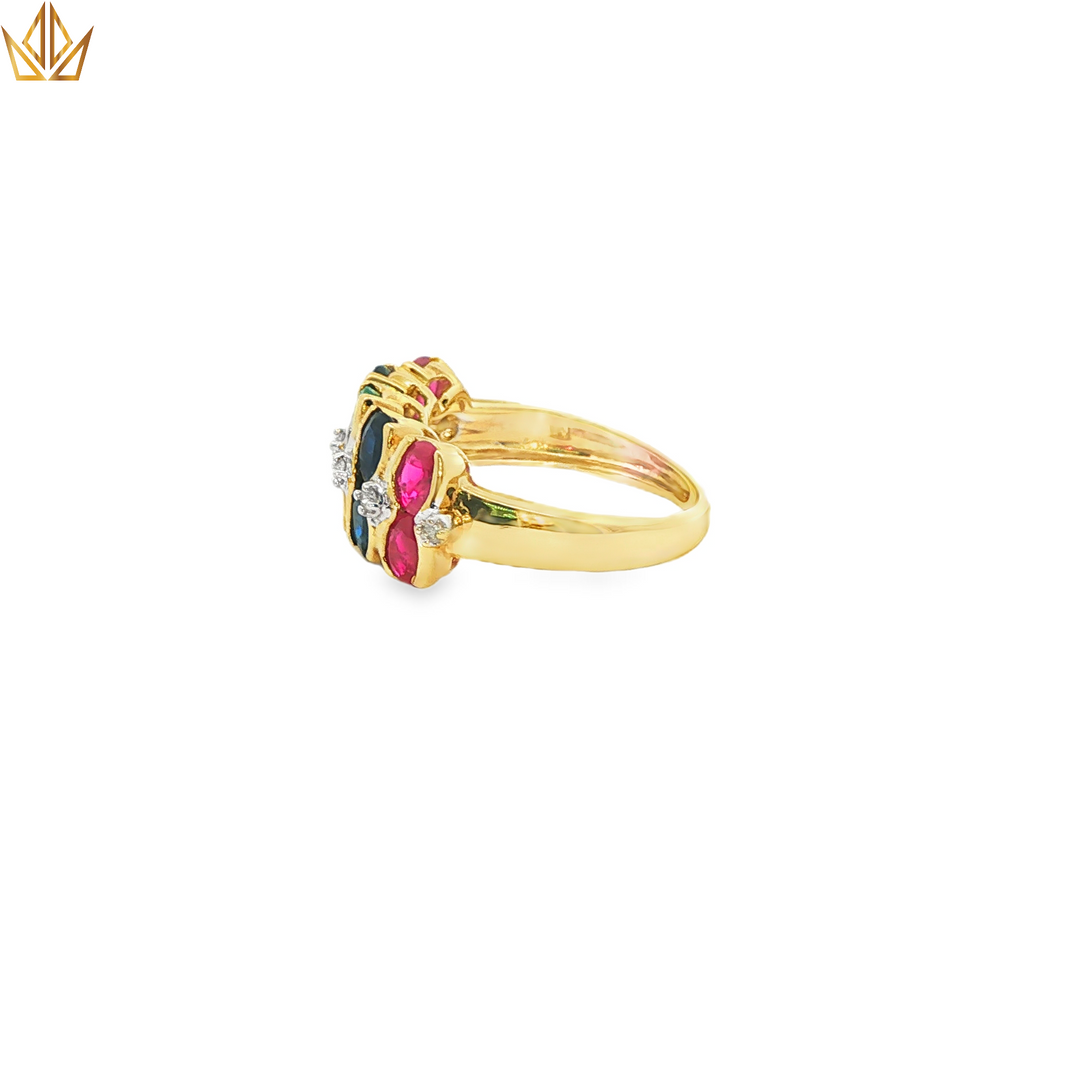9ct Gold Multistone Ring