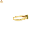 Load image into Gallery viewer, 9ct Gold Multistone Ring with Peridot &amp; Diamonds