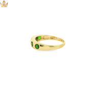 9ct Gold Ring with Russian Diopside
