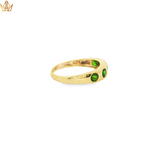 Load image into Gallery viewer, 9ct Gold Ring with Russian Diopside