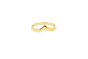 9ct Yellow Gold Wishbone Ring