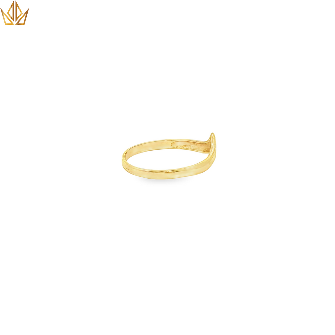 9ct Yellow Gold Wishbone Ring