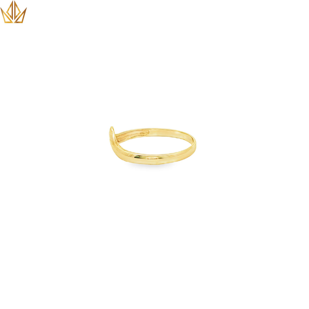 9ct Yellow Gold Wishbone Ring