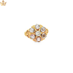 Load image into Gallery viewer, 10ct Yellow Gold Multi-Stone Ring with Round Brilliant CZ (Vintage)