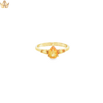 Load image into Gallery viewer, 9ct Yellow Gold Ring with Pear-Shaped Citrine Gemstone