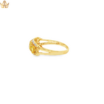 Load image into Gallery viewer, 9ct Gold Ring with Oval Citrine &amp; Diamonds