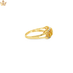 Load image into Gallery viewer, 9ct Gold Ring with Oval Citrine &amp; Diamonds
