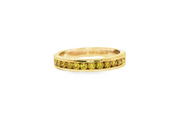 9ct Yellow Gold Eternity Ring with Fancy Yellow Diamonds