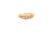18ct Gold Ring with Round Cut Diamonds (Antique)