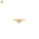 Load image into Gallery viewer, 18ct Gold Solitaire Ring with Round Cut Diamond
