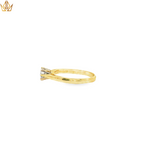 Load image into Gallery viewer, 18ct Gold Solitaire Ring with Round Cut Diamond