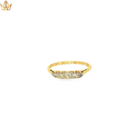 Load image into Gallery viewer, 18ct Gold Multistone Ring with Round Cut Diamonds (Antique)