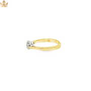 18ct Gold Ring with Round Cut Diamonds