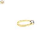 Load image into Gallery viewer, 18ct Gold Ring with Round Cut Diamonds
