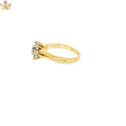 18ct Gold Diamond Floral Cluster Ring