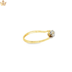 Load image into Gallery viewer, 18ct Gold &amp; Platinum Ring with Round Cut Diamonds