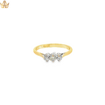 Load image into Gallery viewer, 18ct Gold Three Stone Diamond Ring with Round Brilliant Cut Diamonds