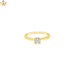 Load image into Gallery viewer, 18ct Gold Princess Cut Diamond Solitaire Ring