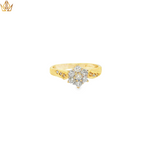 Load image into Gallery viewer, 18ct Yellow Gold Multi-Stone Diamond Cluster Ring