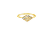 18ct Gold Multistone Ring with Round Brilliant Diamonds